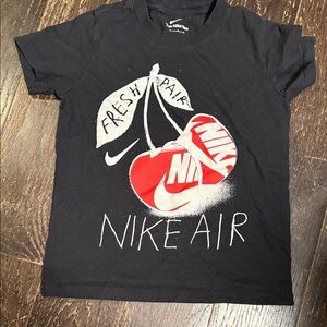 Pre-loved Nike Air Black Tee with Cherry Design